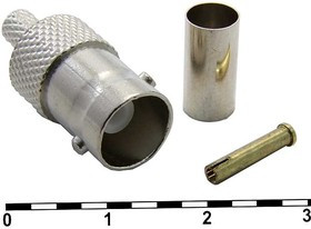 BNC-C58J, Разъём высокочастотный , обжимной