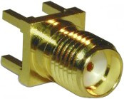 901-144-8RFX, Разъем РЧ / Коаксиальный, SMA Коаксиальный, Прямое Гнездо, Пайка, 50 Ом, Сплав Бериллиевой Меди
