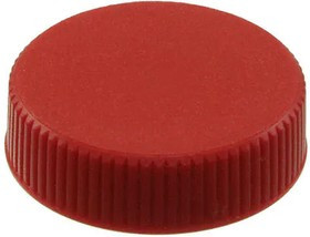 29M600RRD, Knobs &amp; Dials Round Press Lock Thumb Screw Knob, For M6 Screw, Red,Acetal,19.1MM OD