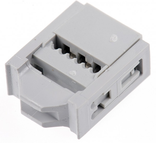 71600-006LF, Conn IDC Connector RCP 6 POS 2.54mm IDT RA Cable Mount Tube