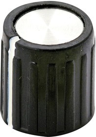PKG40B1/8, Knobs &amp; Dials .437" LINE IND/ALL STR RIB KNOB