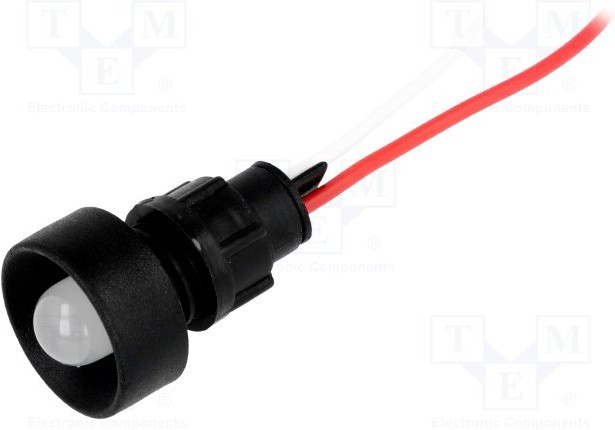 LKS12-24-W, Индикат.лампа: LED, вогнутый, 12-24ВDC, 12-24ВAC, Отв: d13мм, IP20 LKS12-24-W, Индикат.лампа: LED, вогнутый, 12-24ВDC, 12-24ВAC, Отв: d13мм, IP20