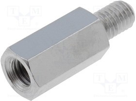 TFM-M5X15/DR218, Дистанцирующая стойка с резьбой, 15мм, Внутр.резьба: M5, латунь