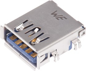 692121130100, Right Angle, Through Hole, Socket Type A 3.0 USB Connector