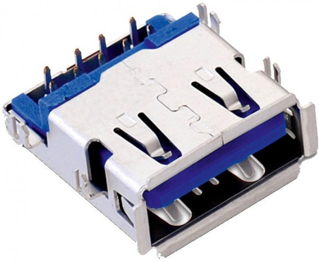 692121130100, Right Angle, Through Hole, Socket Type A 3.0 USB Connector