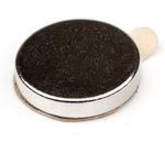 Неодимовый магнит диск 10х2 мм с клеевым слоем