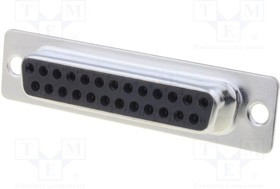 DB25-SD, Разъем D-Sub; PIN: 25; вилка; "мама"; на провод; пайка; 5А; 250В