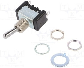 ET120A12-Z, Переключатель: тумблер, Пол: 2, SPST, ON-ON, 20A/125ВAC, Серия: ET