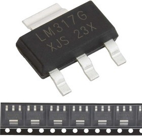 LM317DCYR (HXY), LM317DCYR линейный стабилизатор напряжения, ADJ, 1.5 А, SOT-223
