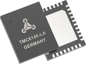 TMC6140-LA-T, Motor Driver, BLDC, DC Motor, PMSM, Stepper, 5 V to 30 V, 1A, -50 °C to 150 °C, QFN-36 TMC6140-LA-T, Motor Driver, BLDC, DC Motor, PMSM, Stepper, 5 V to 30 V, 1A, -50 °C to 150 °C, QFN-36