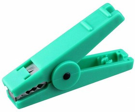 BU-112-5, Crocodile Clip, 30A, Green