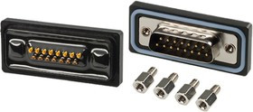 SDB-15PMMS-SL8001, SDB 15 Way Panel Mount D-sub Connector Plug