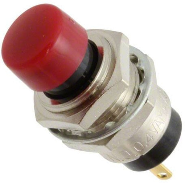 SB4011NOHG-2C, Switch Push Button OFF (ON) SPST Round Plunger 0.1A 28VAC 28VDC 0.4VA Momentary Contact Panel Mount Solder Lug SB4011NOHG-2C, Switch Push Button OFF (ON) SPST Round Plunger 0.1A 28VAC 28VDC 0.4VA Momentary Contact Panel Mount Solder Lug