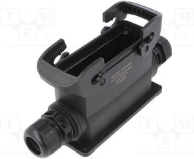 19431240272, Heavy Duty Power Connectors HAN-ECO 24B O SMT HS DBL LVR 2XM32 W/ GLN