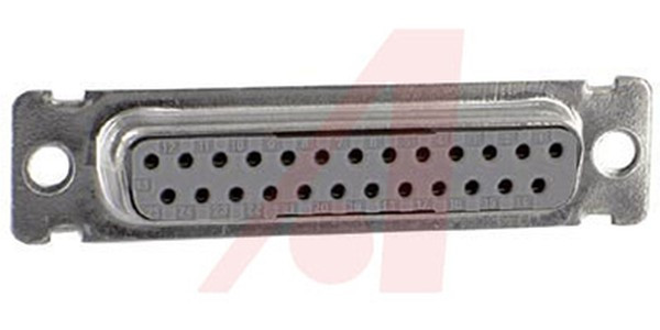 8325-6000, 8300 25 Way Right Angle Cable Mount D-sub Connector Socket, 1.27mm Pitch 8325-6000, 8300 25 Way Right Angle Cable Mount D-sub Connector Socket, 1.27mm Pitch