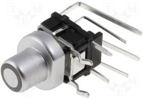 PB6156RSL-3-102, Переключатель: клавиатура, Пол: 2, SPST-NO, 0,05A/12ВDC, LED, ТНТ