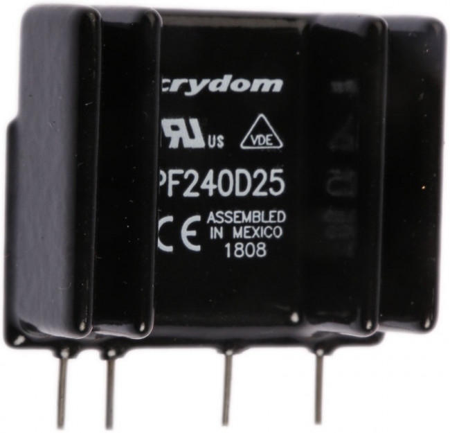 PF240D25, Solid State Relays - PCB Mount 280VAC MINI SIP 25 A PF240D25, Solid State Relays - PCB Mount 280VAC MINI SIP 25 A