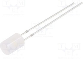 OSM5DK5GE2B-12V, LED; 5mm; white warm; 500?750mcd; 140°; Front: flat; 15V; -30?85°C