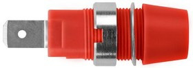 SAB 7560 Ni / RT, Red Female Banana Plug Tab 1kV SAB 7560 Ni / RT, Red Female Banana Plug Tab 1kV