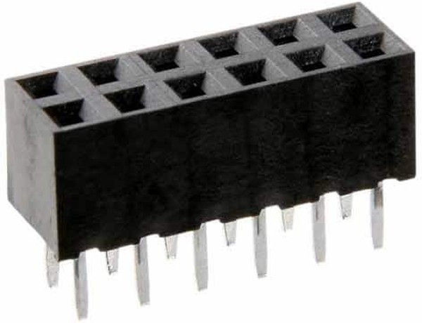 M22-7140842, Straight Through Hole Mount PCB Socket, 16-Contact, 2-Row, 2mm Pitch, Solder Termination