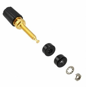 3770-0, Test Plugs & Test Jacks BINDING POST, MICROVOLT (BLACK) 3770-0, Test Plugs & Test Jacks BINDING POST, MICROVOLT (BLACK)