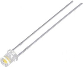 LL-304WC1X-W6-3P, LED; 3mm; white warm; 780?1300mcd; 100°; Front: flat; 2.6?3.6V
