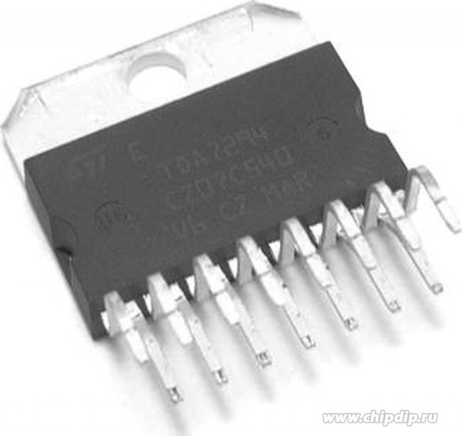 TDA7294V, Усилитель низкой частоты 100В-100Вт DMOS с MUTE/ST-BY [MULTIWATT-15]