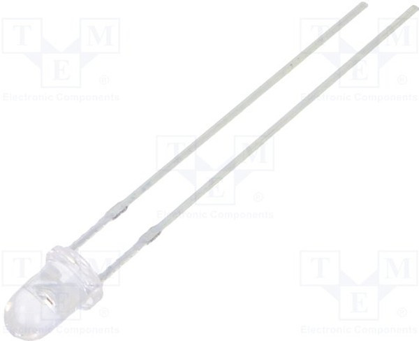 FYL-3014PURC1A, LED; 3mm; red; 3800?7000mcd; 30°; Front: convex; 1.8?2.5V