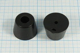 Ножка приборная 28x21, h-20/отверстие 3,8x9,7, пластик, NF-014