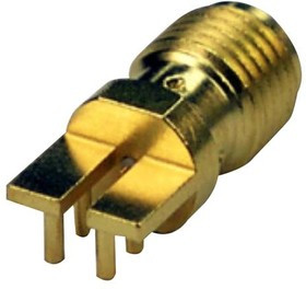 142-0761-821, Разъем РЧ / Коаксиальный, SMA Коаксиальный, Прямоугольное Гнездо, Пайка, 50 Ом