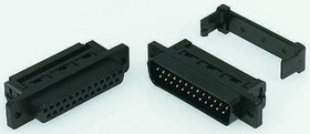 25 Way Cable Mount D-sub Connector Socket, 2.77mm Pitch