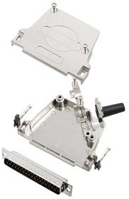 6355-0046-04, DC-37 Plug D-Sub Connector Kit, Zinc