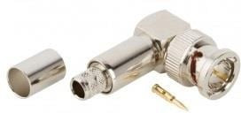 031-70556, Conn BNC 0Hz to 4GHz 75Ohm Crimp RA Cable Mount PL Gold