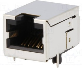 SS-60000-009, Гнездо; RJ45; PIN: 8; Кат: 6; экранированный; Конф: 8p8c; THT