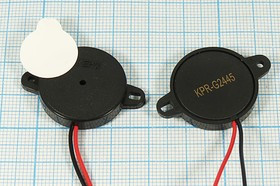 Излучатель звука пьезокерамический без генератора (1~30)В, Резонансная 4.5кГц зп 24x 4m35\1~30\\ 4,5