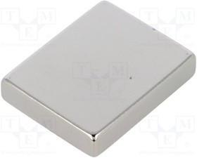 GN55.4-ND-33-26.3, Магнит: постоянный магнит, неодимовый, H: 6,5мм, 85Н, W: 26,3мм