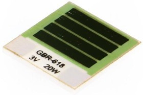 GBR618-3-20-2, Резистор: thick film, нагревательный, приклеивание, 450мОм, 20Вт