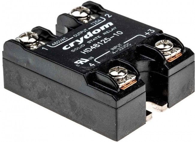 HD48125-10, Solid State Relays - Industrial Mount PM IP00 SSR, 530VA C/125A, DC In, RN HD48125-10, Solid State Relays - Industrial Mount PM IP00 SSR, 530VA C/125A, DC In, RN