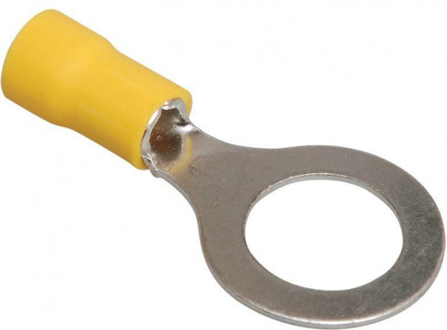 UNL20-006-6-8, Наконечник кабельный НКИ 5.5-8 кольцо 4-6 мм желтый (100шт)