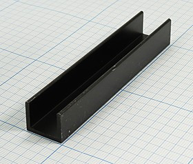 Радиатор охлаждения 100x 18x 15, A10, Al, черный, HS203-100