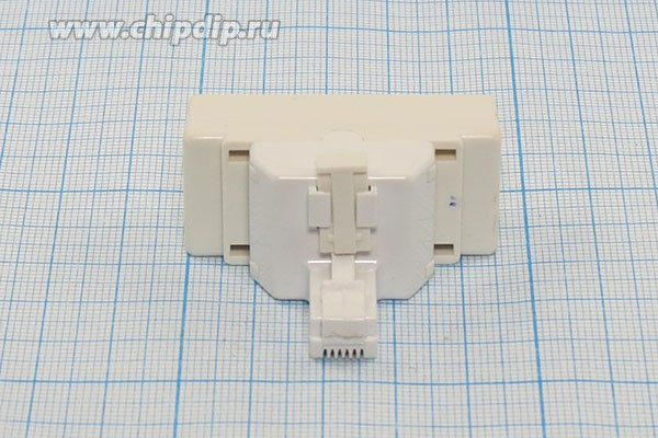 Разъем телефонный 6P4C-4Cвинт вилка, контакты 4C