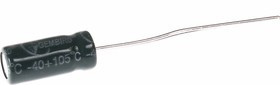 ECAP (К50-35), 10 мкФ, 25 В, 105°C, Конденсатор электролитический алюминиевый