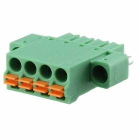1748370, Pluggable Terminal Blocks 4 Pos 3.81mm pitch Plug 24-16AWG Spring