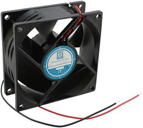 OD8032-12MB, DC Fans DC Fan, 80x80x32mm, 12VDC, 5CFM, 0.16A, 37dBA, Ball, 2xWire UL1007 24AWG