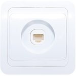 Розетка компьютерная 1-м СП Валери бел. UNIVersal В0035