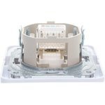 Розетка компьютерная 1-м СП Валери бел. UNIVersal В0035