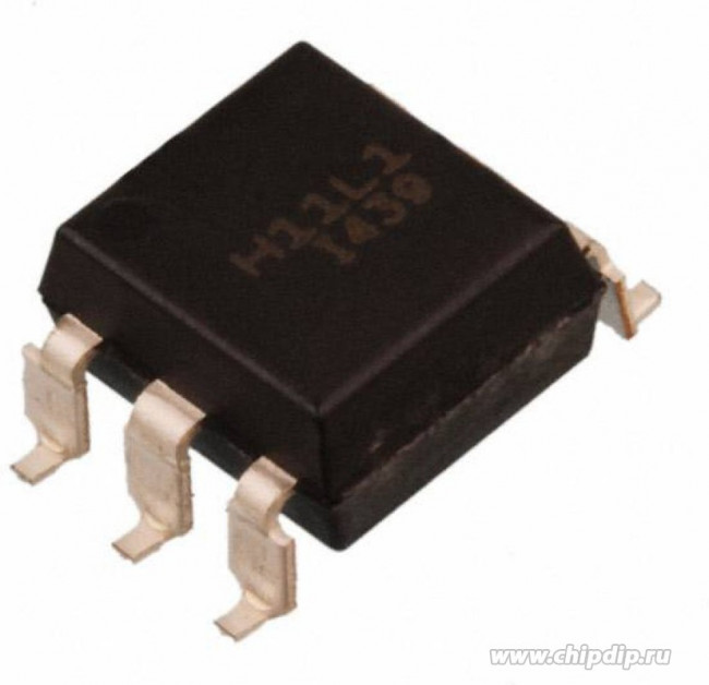 H11L1SM, Logic Output Optocouplers SO-6 SCHMITT TRIG