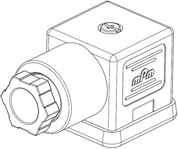 121064-0570, DIN VALVE CONN, RCPT, 2POS, PG9, CABLE