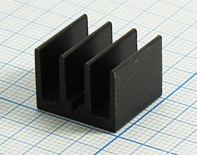 Охладитель (радиатор охлаждения) 15x 16x 12, тип F22, аллюминий, BLA007-15, черный