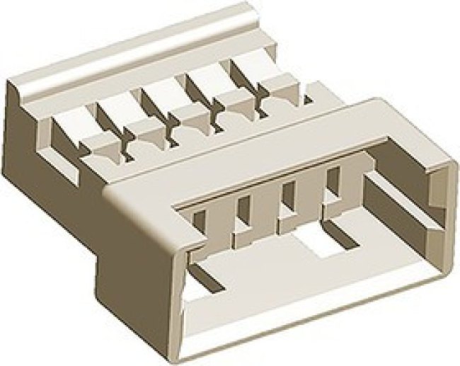 51047-0500, PicoBlade Male Connector Housing, 1.25mm Pitch, 5 Way, 1 Row